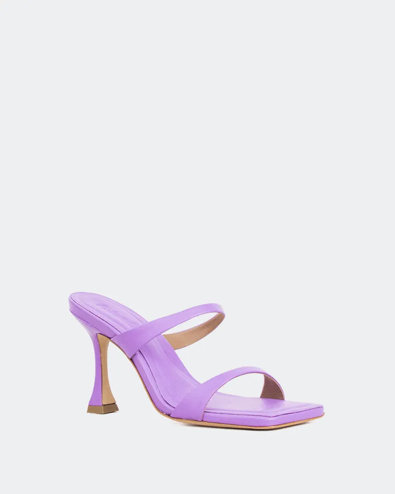 Pyramid, Purple Leather/Cuir  Violet