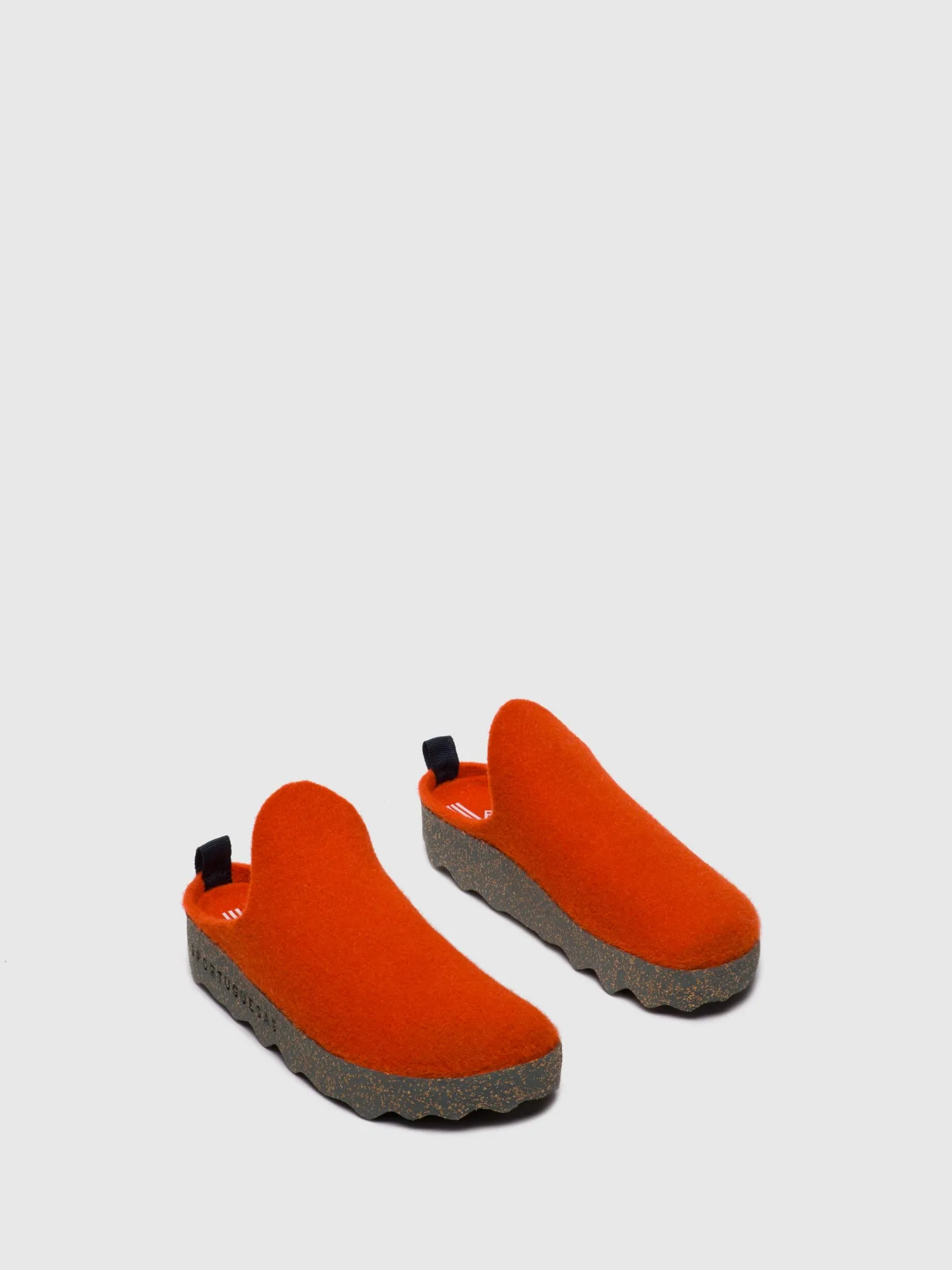 Round Toe Mules COME Orange