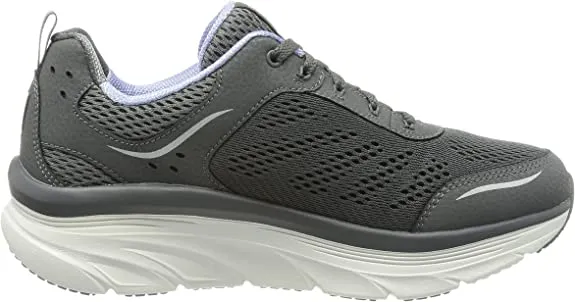 Skechers D'Lux Walker-Infinite Motion Slate/Taupe Lace Up Low Top Sneakers