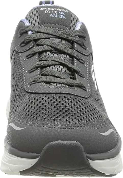 Skechers D'Lux Walker-Infinite Motion Slate/Taupe Lace Up Low Top Sneakers