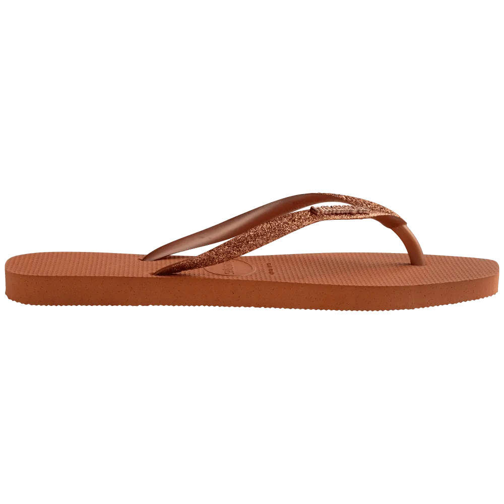Slim Square Glitter Flip Flops