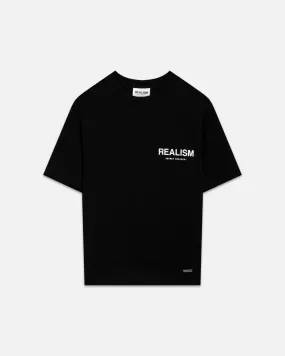 SSS REALISM BACK LOGO TEE JET BLACK