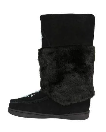 Taxi Women's Lucky-02 Tall Mukluk Boots- Black