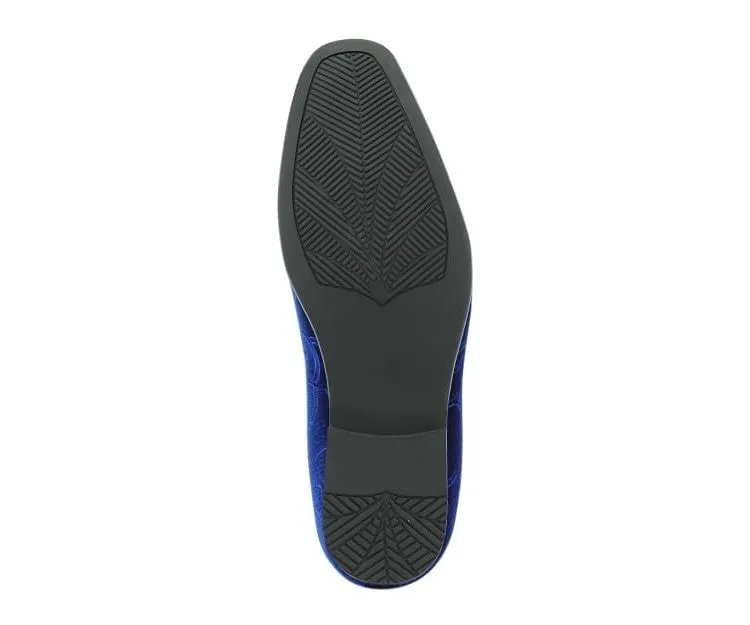 Throne Royal Velvet Loafers Men’s Slip On Shoes