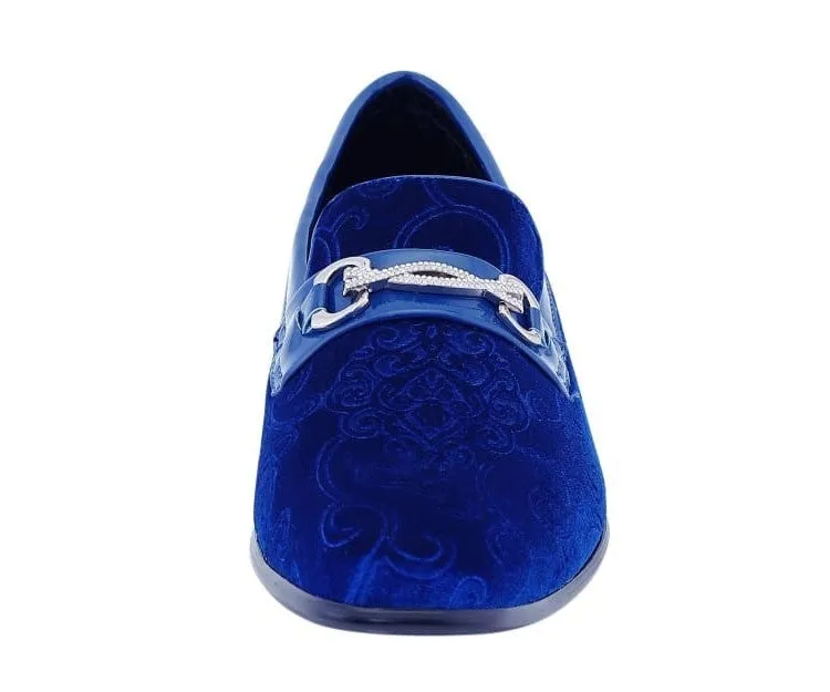 Throne Royal Velvet Loafers Men’s Slip On Shoes