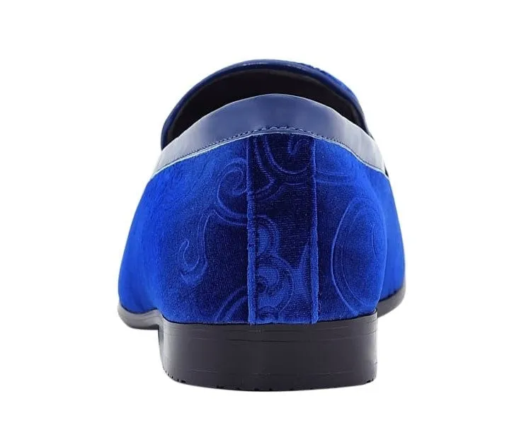 Throne Royal Velvet Loafers Men’s Slip On Shoes