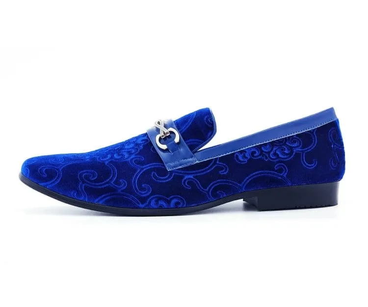 Throne Royal Velvet Loafers Men’s Slip On Shoes
