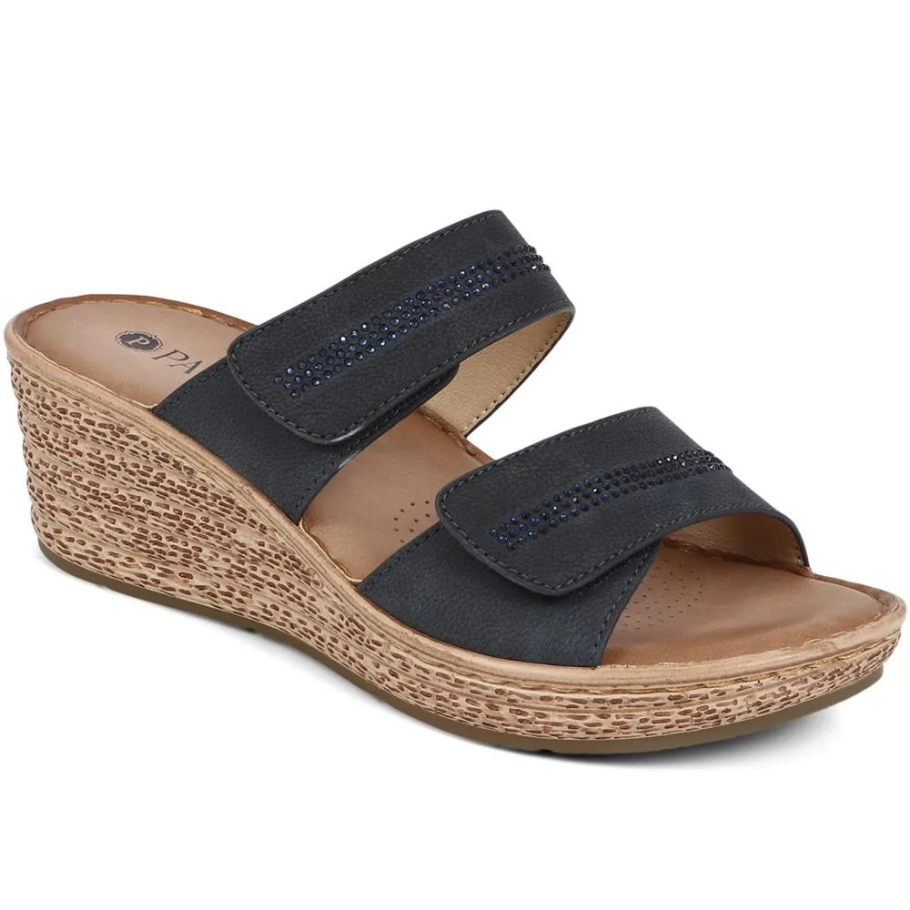 Touch-Fasten Wedge Mules - BAIZH39035 / 325 265