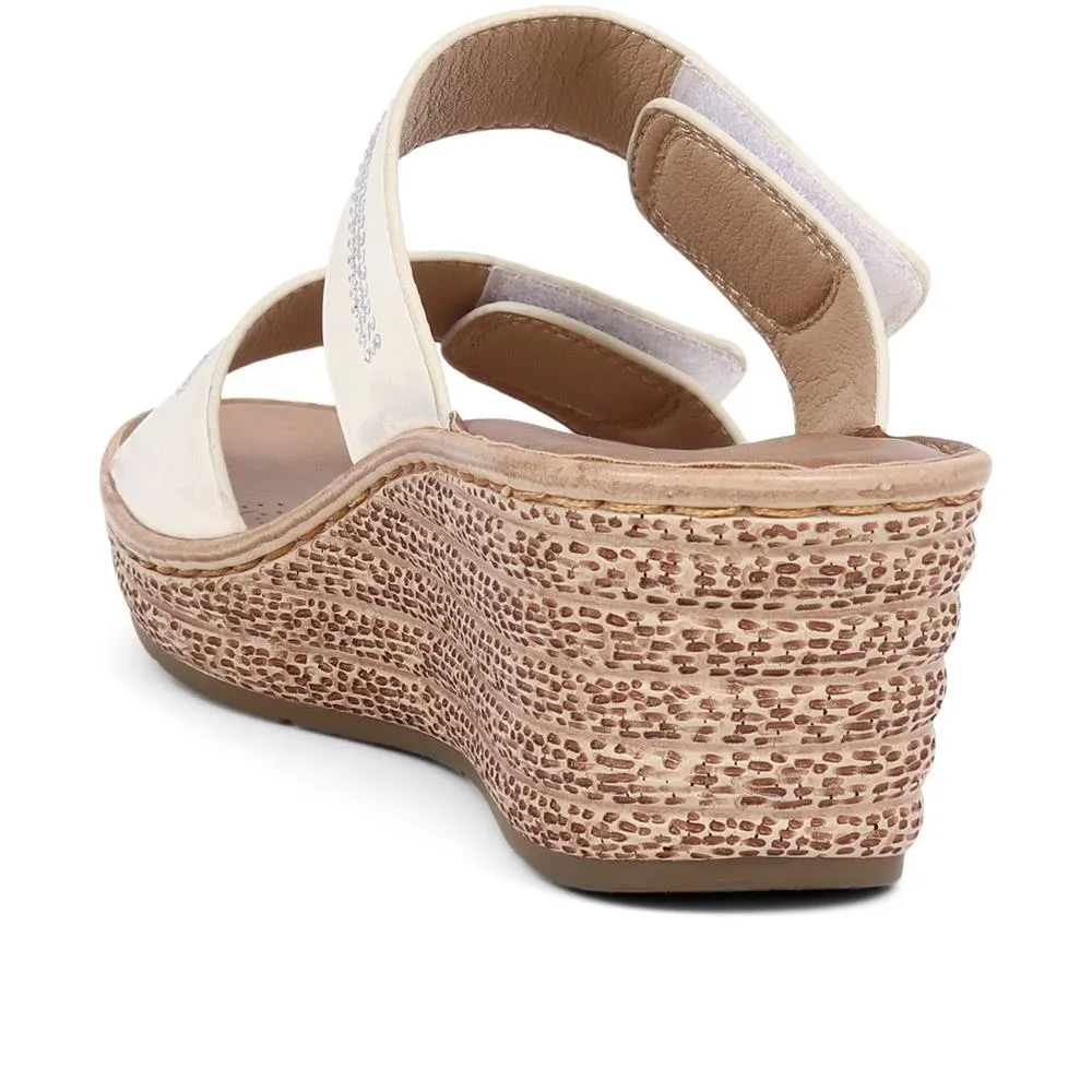 Touch-Fasten Wedge Mules - BAIZH39035 / 325 265