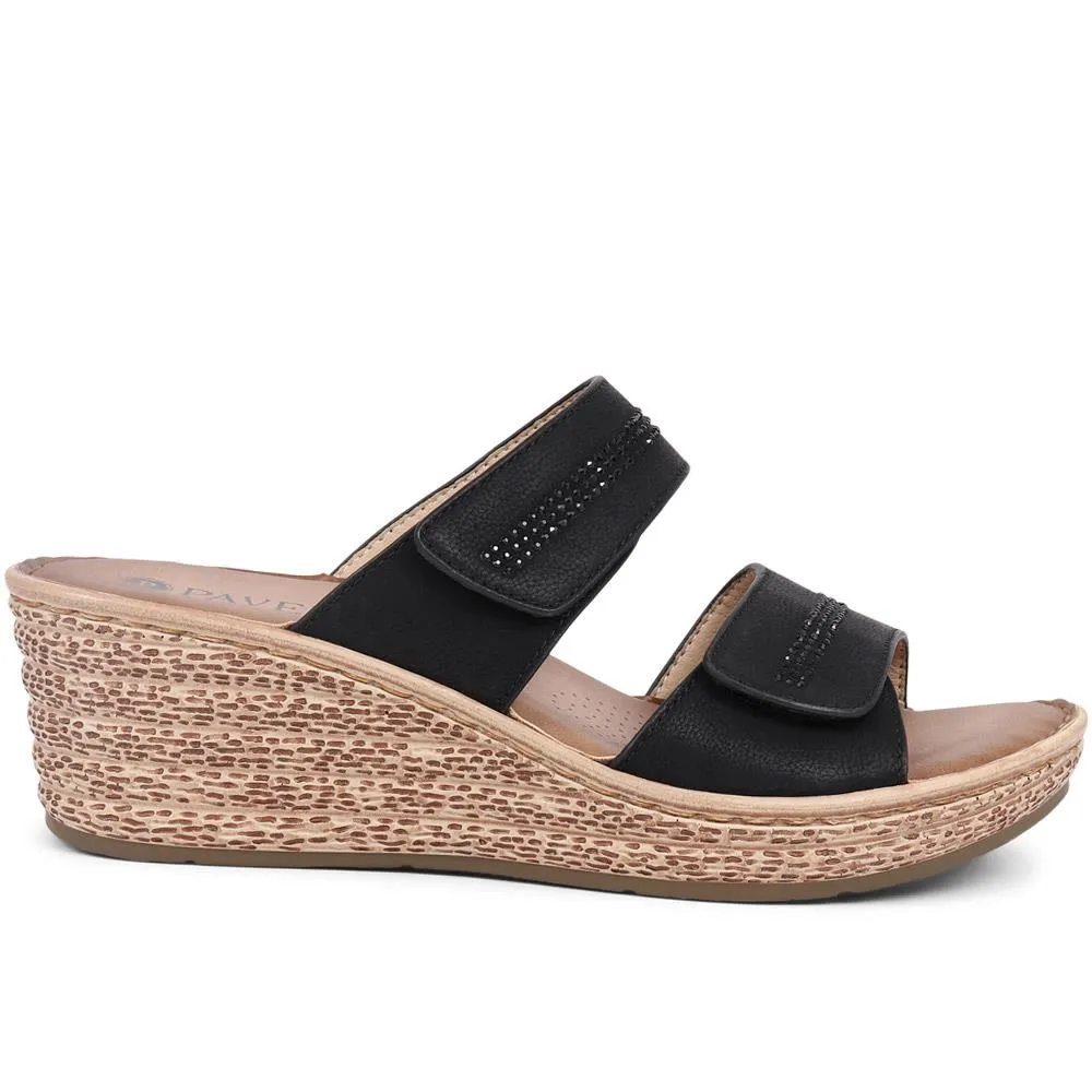 Touch-Fasten Wedge Mules - BAIZH39035 / 325 265