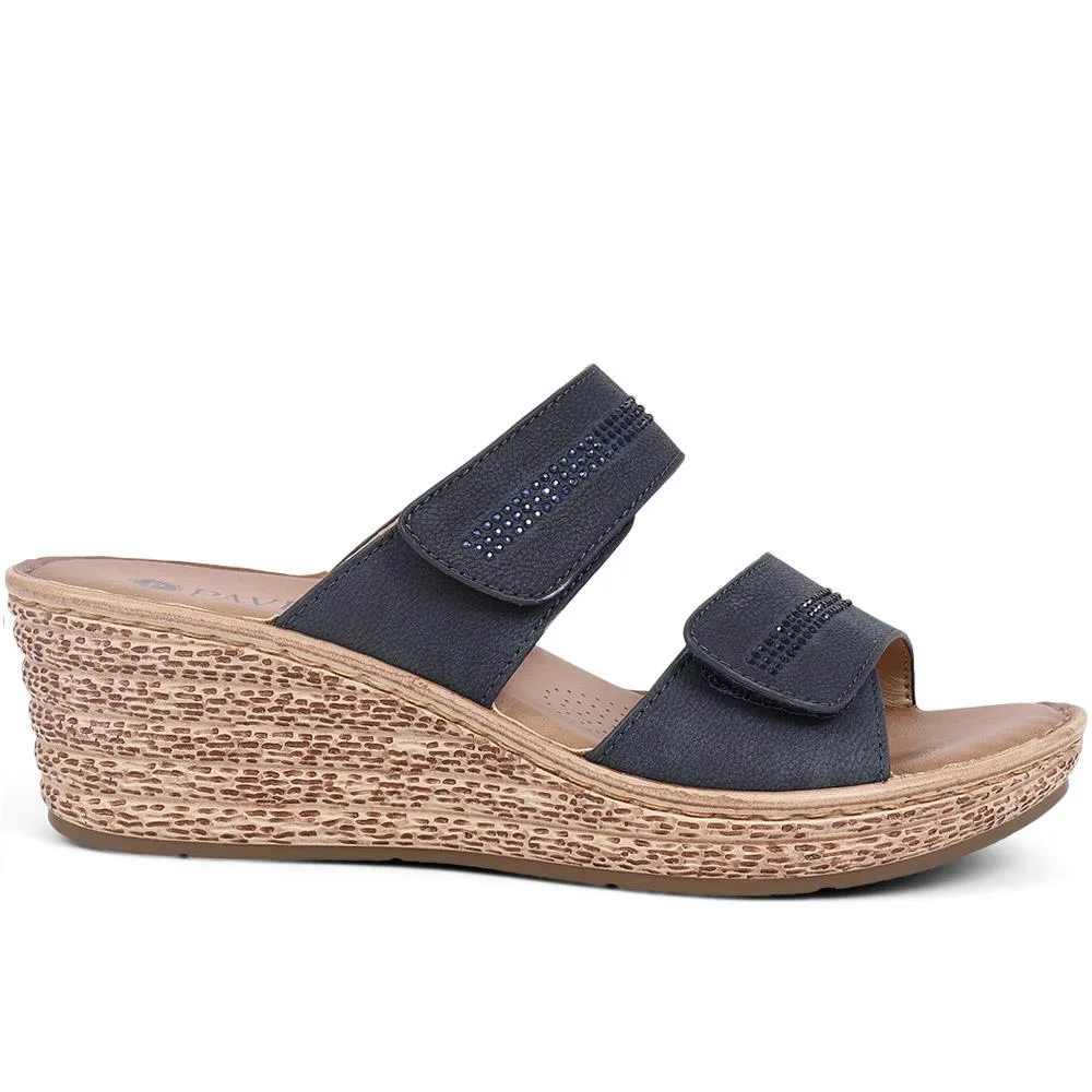Touch-Fasten Wedge Mules - BAIZH39035 / 325 265
