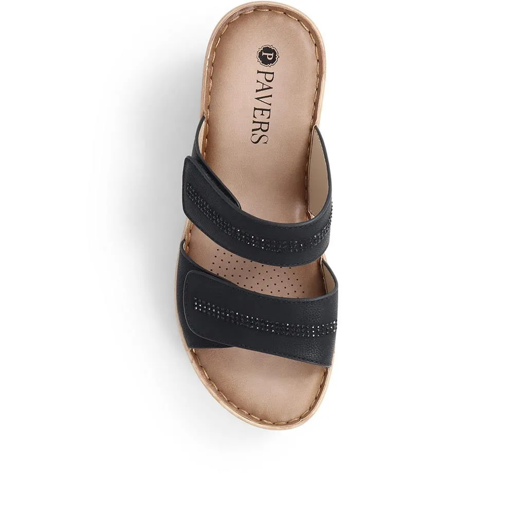 Touch-Fasten Wedge Mules - BAIZH39035 / 325 265