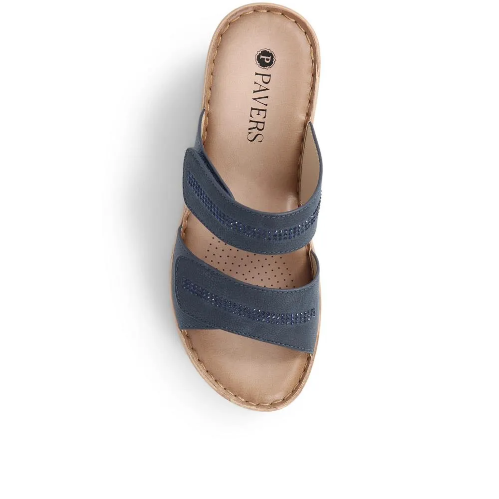 Touch-Fasten Wedge Mules - BAIZH39035 / 325 265
