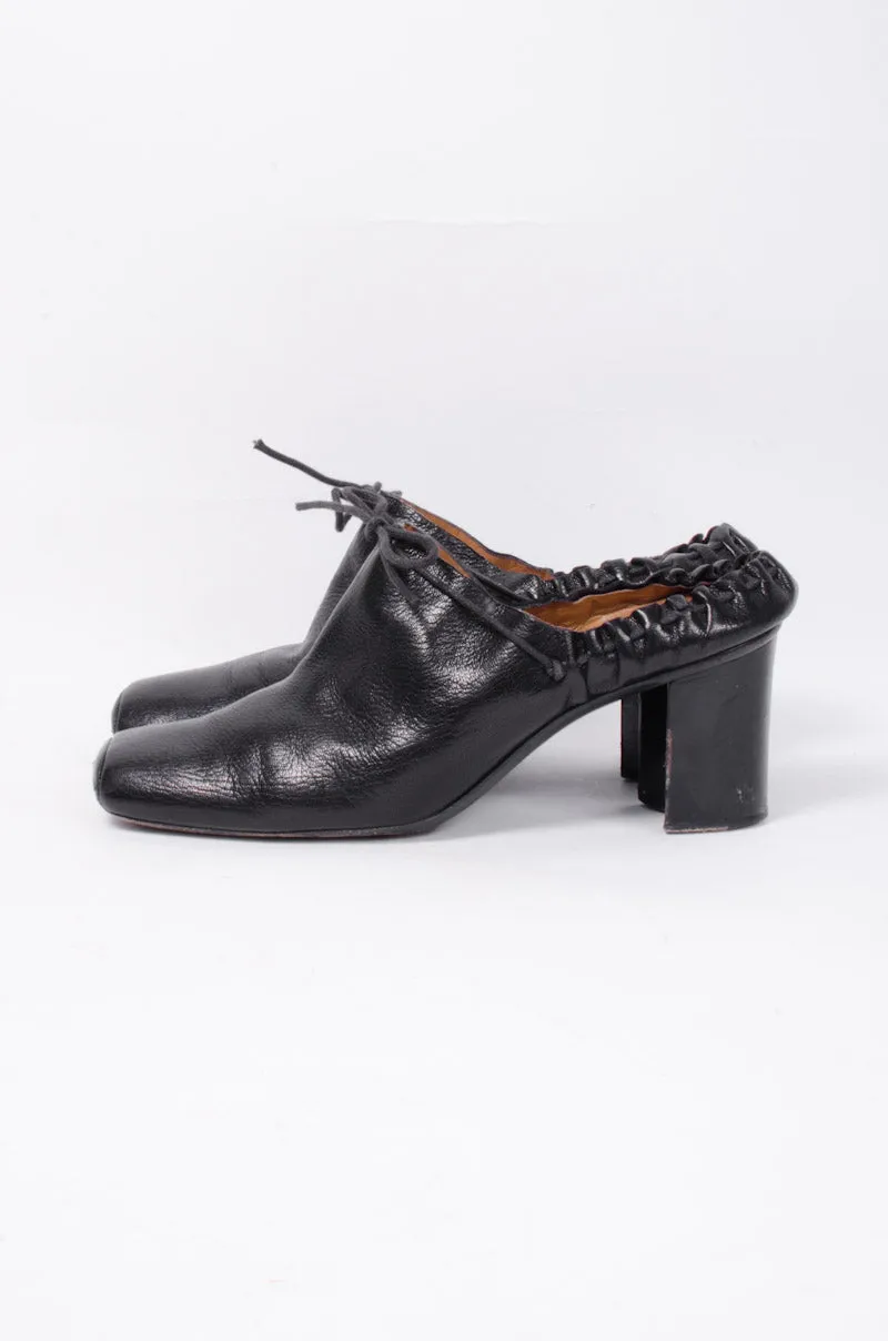 VINTAGE BLACK MULES