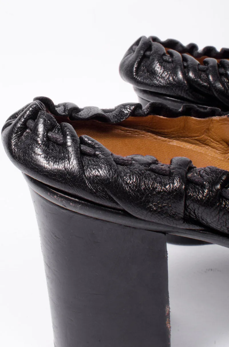 VINTAGE BLACK MULES