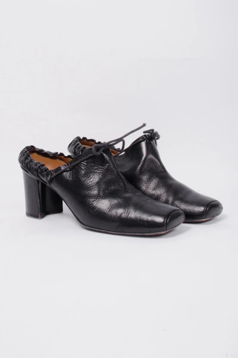 VINTAGE BLACK MULES