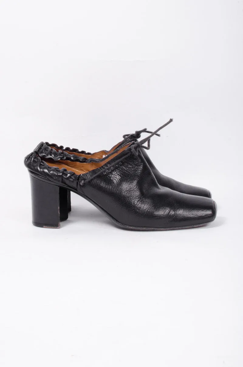 VINTAGE BLACK MULES