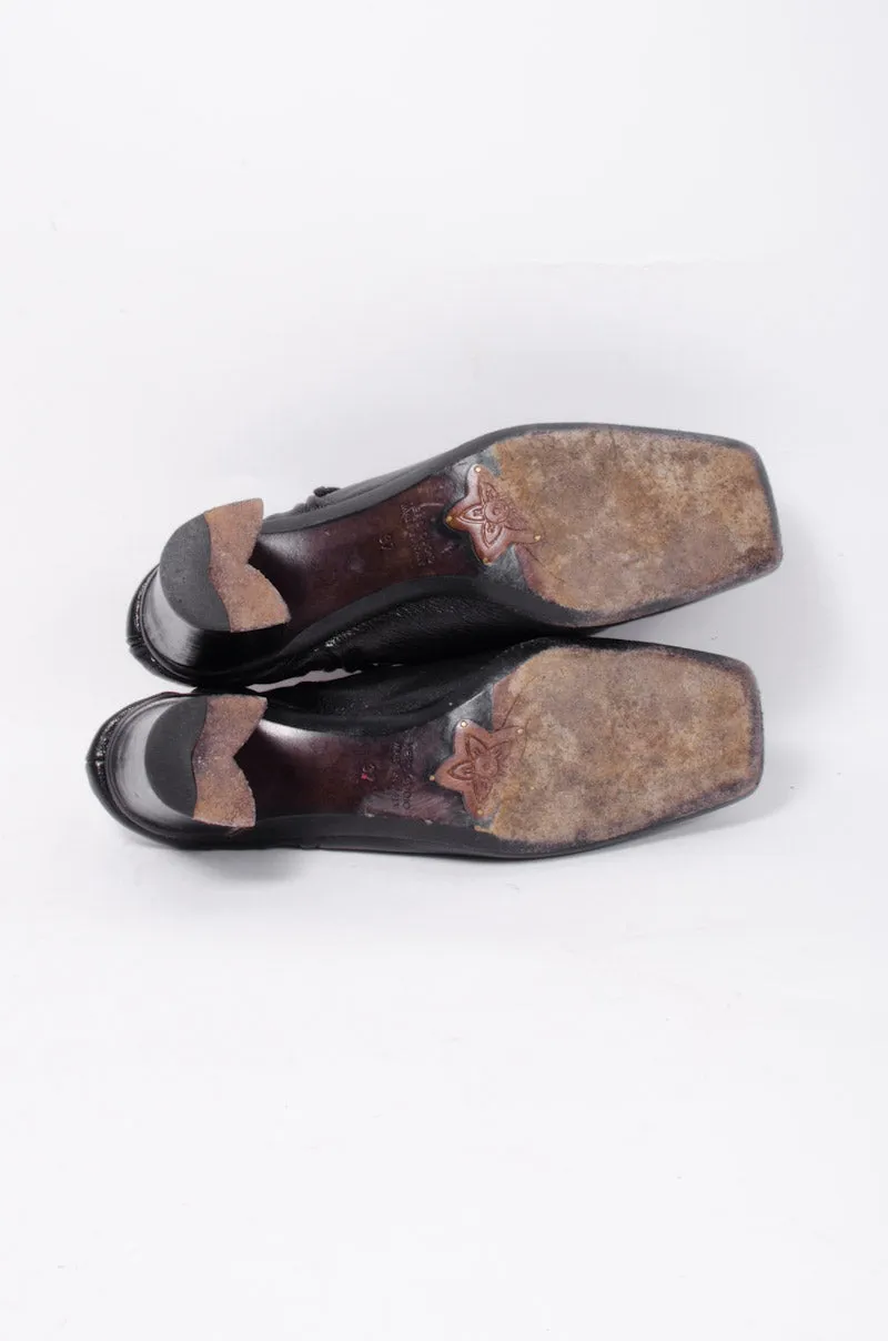 VINTAGE BLACK MULES