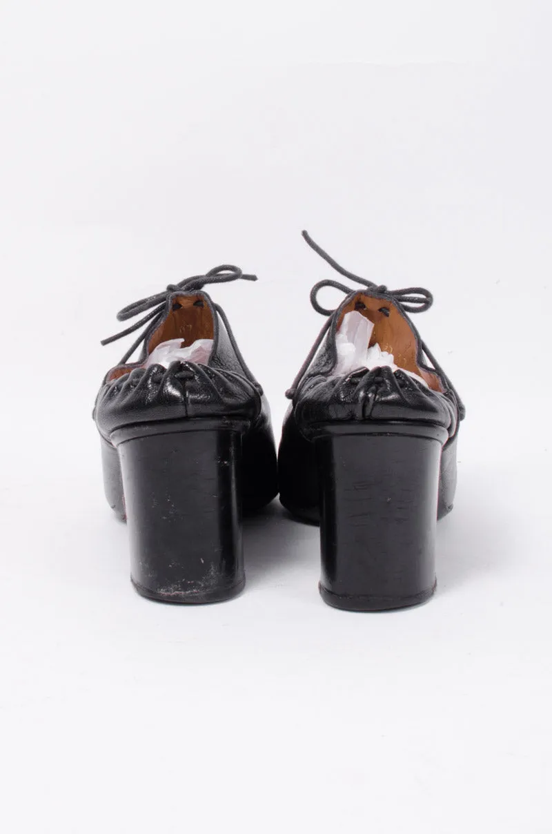 VINTAGE BLACK MULES