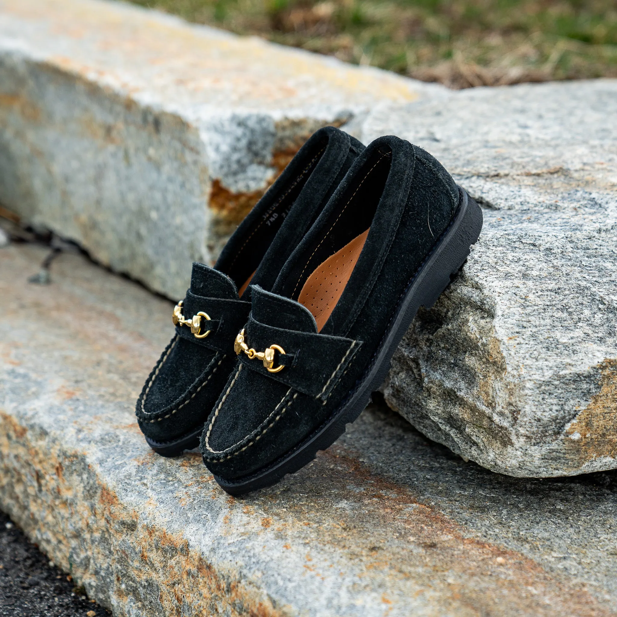 Women's Horsebit Loafer LH - Black Orion Fleshout