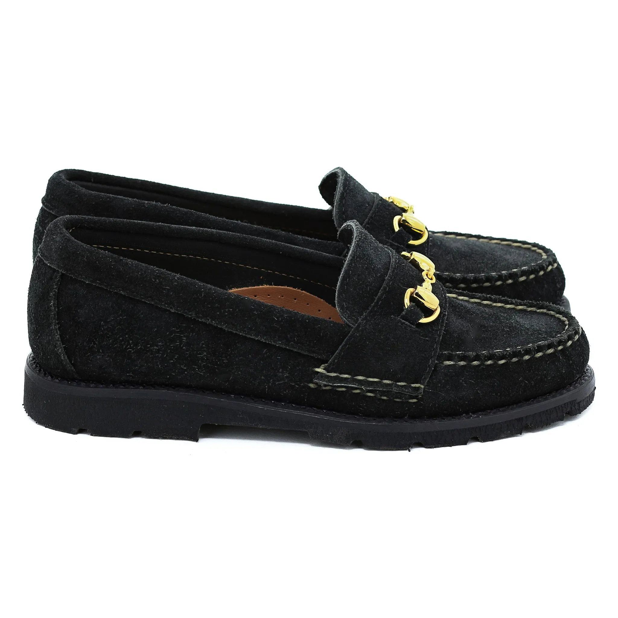Women's Horsebit Loafer LH - Black Orion Fleshout
