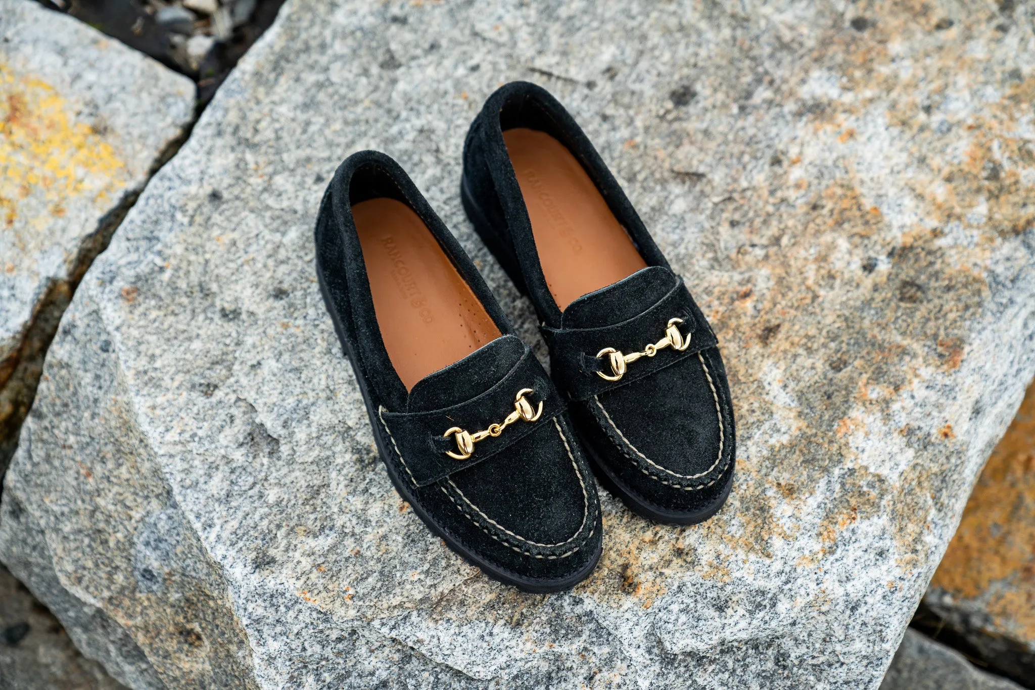 Women's Horsebit Loafer LH - Black Orion Fleshout